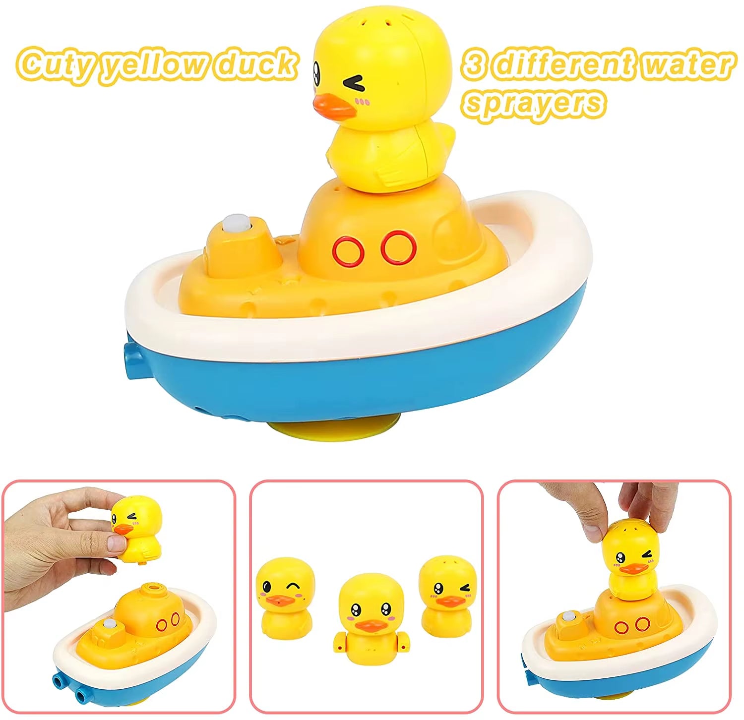 Electric Duck Water Spray Bath Toy - Fun and Engaging Bathing Experience for Kids