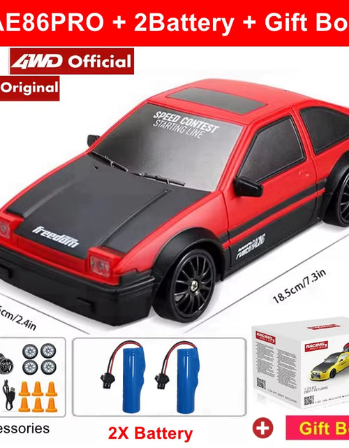 Load image into Gallery viewer, GTRPRO AE86PRO 4X4 RC Drift Car - Remote Control Racing Truck for Kids and Adults
