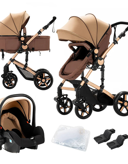 Load image into Gallery viewer, Premium Lightweight 3-in-1 Baby Stroller with Isofix - Comfort and Safety for Newborns
