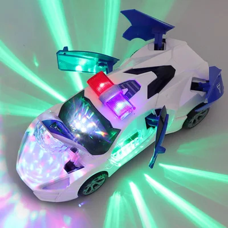 Electric Dancing Deformation Police Car Toy - A Perfect Gift for Kids Aged 18 and Up