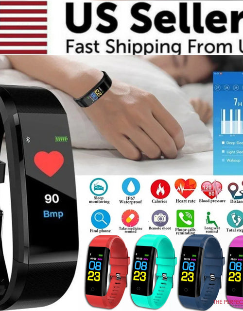 Load image into Gallery viewer, Advanced Fitness Smartwatch with Comprehensive Health Monitoring: Activity Tracking, Heart Rate, Oxygen Level, and Blood Pressure Measurement for Men and Women
