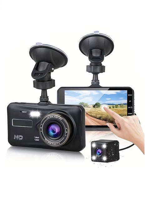 Load image into Gallery viewer, Dual Dash Camera with Night Vision - Full HD 1080P Front and Rear Vehicle Video Recorder
