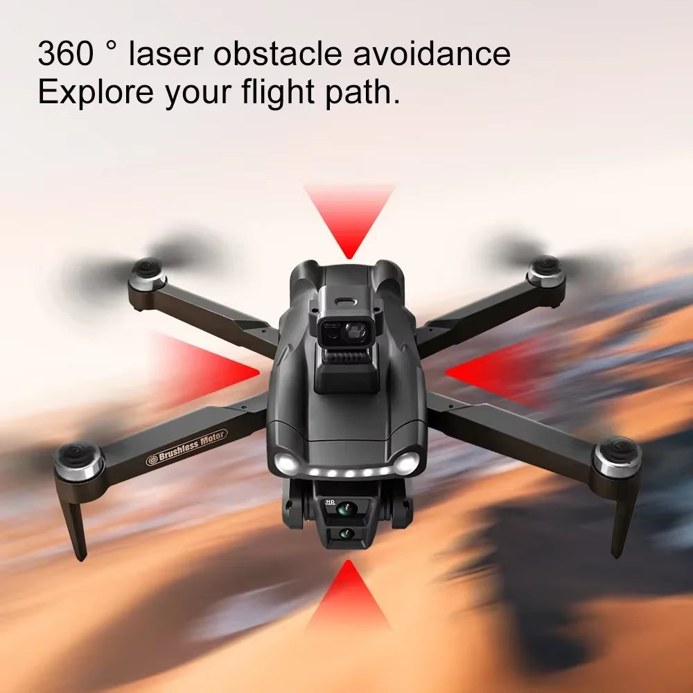 V198GPS Professional 8K Brushless Quadcopter with Laser Obstacle Avoidance and Compact Foldable Design