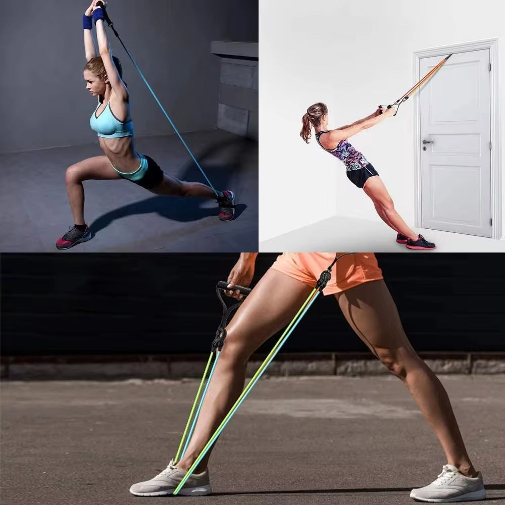 Resistance bands with comfortable handles