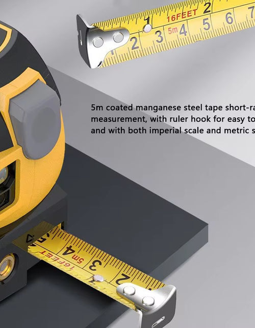 Load image into Gallery viewer, Compact 3-in-1 Laser Tape Measure with Ergonomic Design
