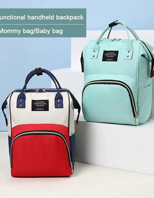 Load image into Gallery viewer, Portable Multi-Functional Diaper Backpack for Moms
