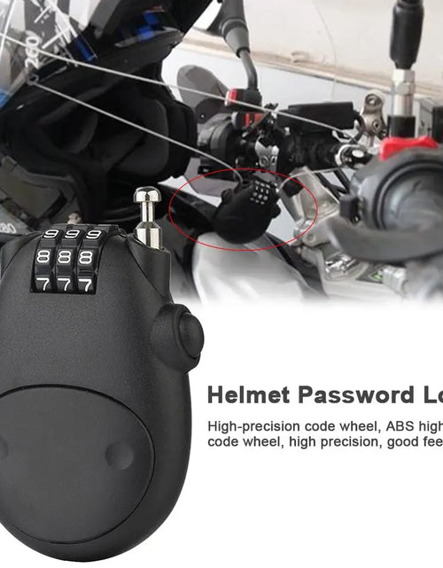 Load image into Gallery viewer, Premium Bike Helmet Password Lock - Telescopic Steel Cable Anti-Theft Solution for Bicycles and Luggage
