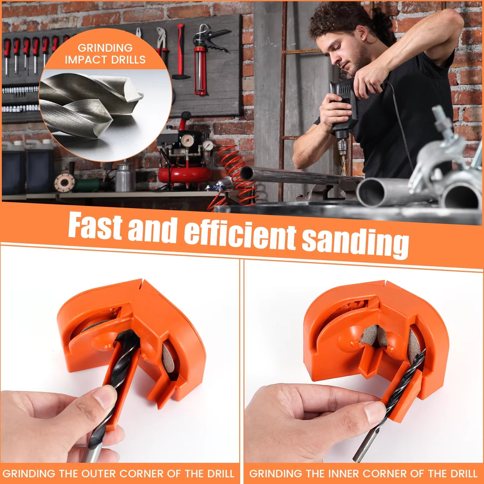 High-Performance Electric Drill Bit Sharpener for Cobalt and Multifunctional Use