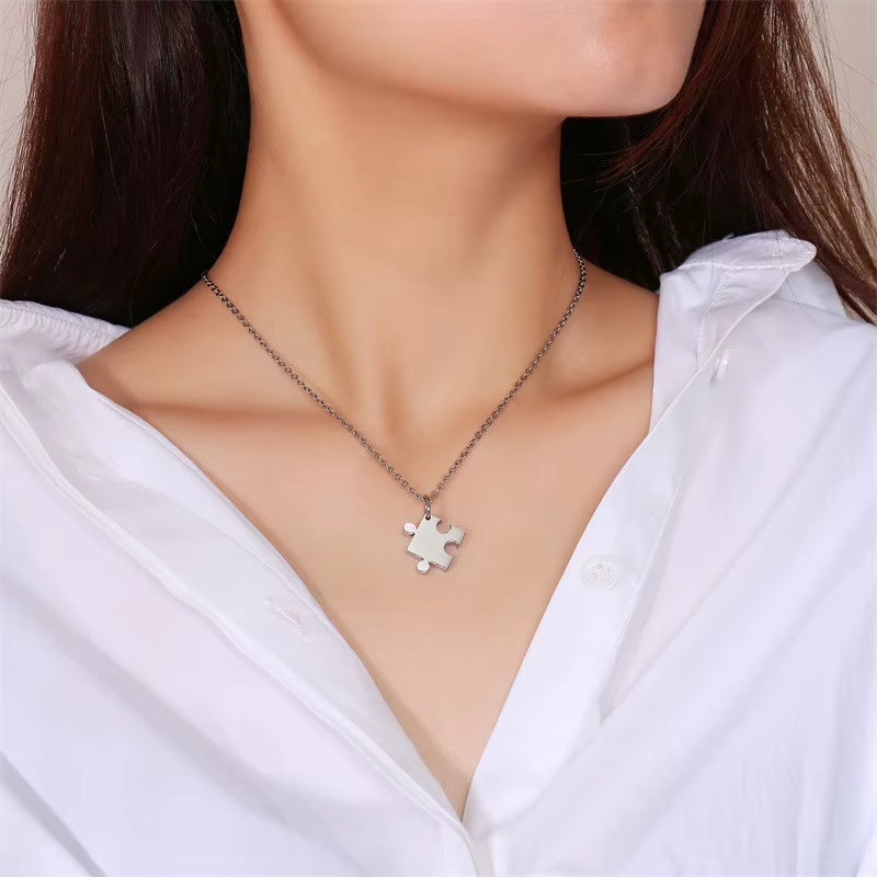 2-Piece Heart Puzzle Pendant
