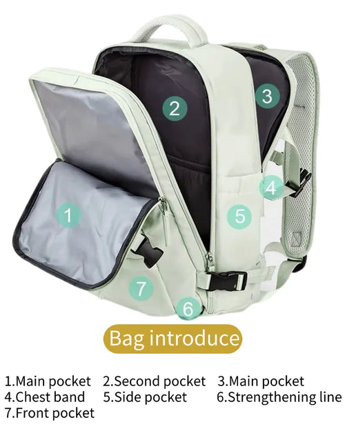 Load image into Gallery viewer, Stylish and Versatile Women&#39;s Travel Backpack - Large Capacity, Lightweight, and Waterproof for Everyday Use
