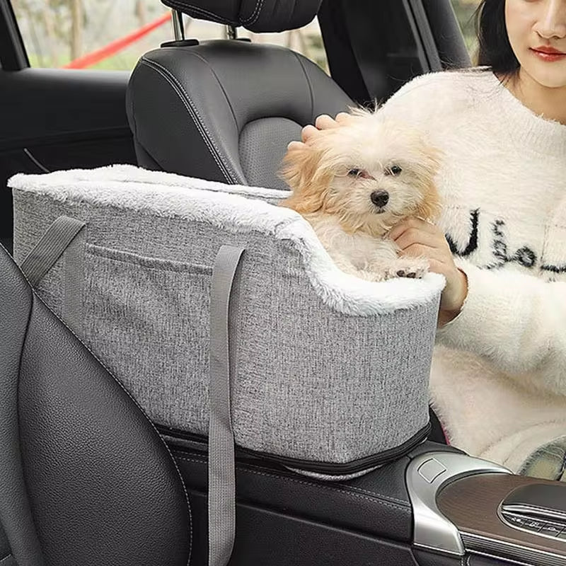 Portable Washable Dog and Cat Car Seat Travel Bag for Armrest Use