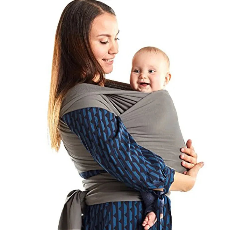 Premium Stretchy Cotton Baby Wrap Carrier: Comfort and Versatility for Newborns to Toddlers (0-36 Months) - Perfect for Travel and Everyday Use