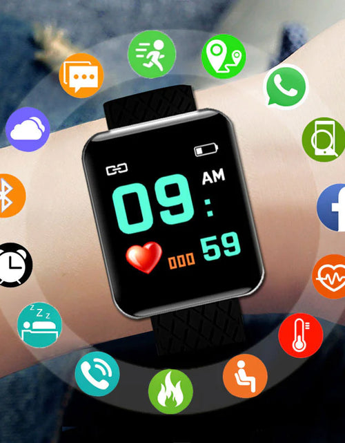 Load image into Gallery viewer, Digital Smart Sport Watch for Men and Women - Bluetooth Fitness Tracker with Heart Rate Monitor, Sleep Analysis, and Message Notifications
