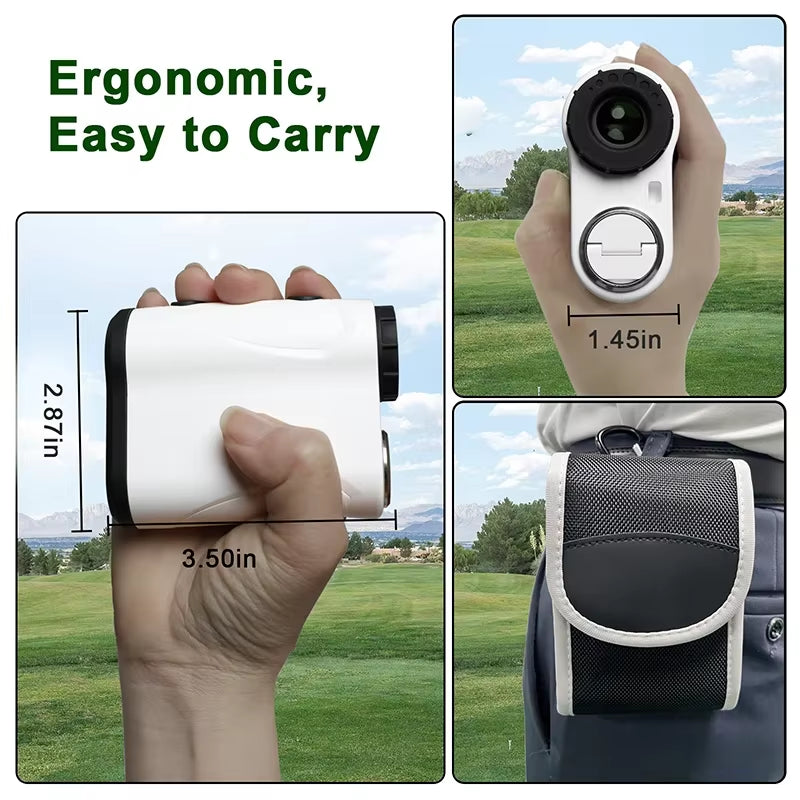 Advanced High-Precision Laser Rangefinder for Golf and Outdoor Sports - 600M Range with Slope, Flag-Lock, and Vibration Features