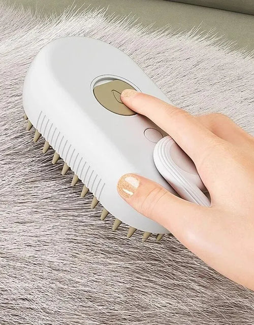 Load image into Gallery viewer, Professional Pet Massage Brush with Steam Spray and Rotatable Design for Efficient Hair Removal
