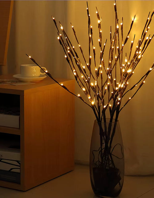 Load image into Gallery viewer, 73 cm Battery Operated LED Willow Branch Lamp with 20 Bulbs - Ideal for Weddings, Parties, and DIY Decor
