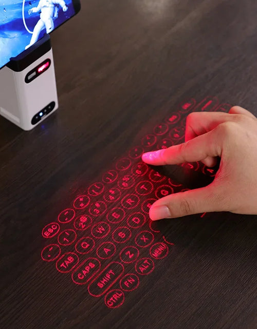 Load image into Gallery viewer, Bluetooth Virtual Laser Keyboard and Touch Projector for Computers, iPhones, iPads, and Laptops with Mouse Functionality
