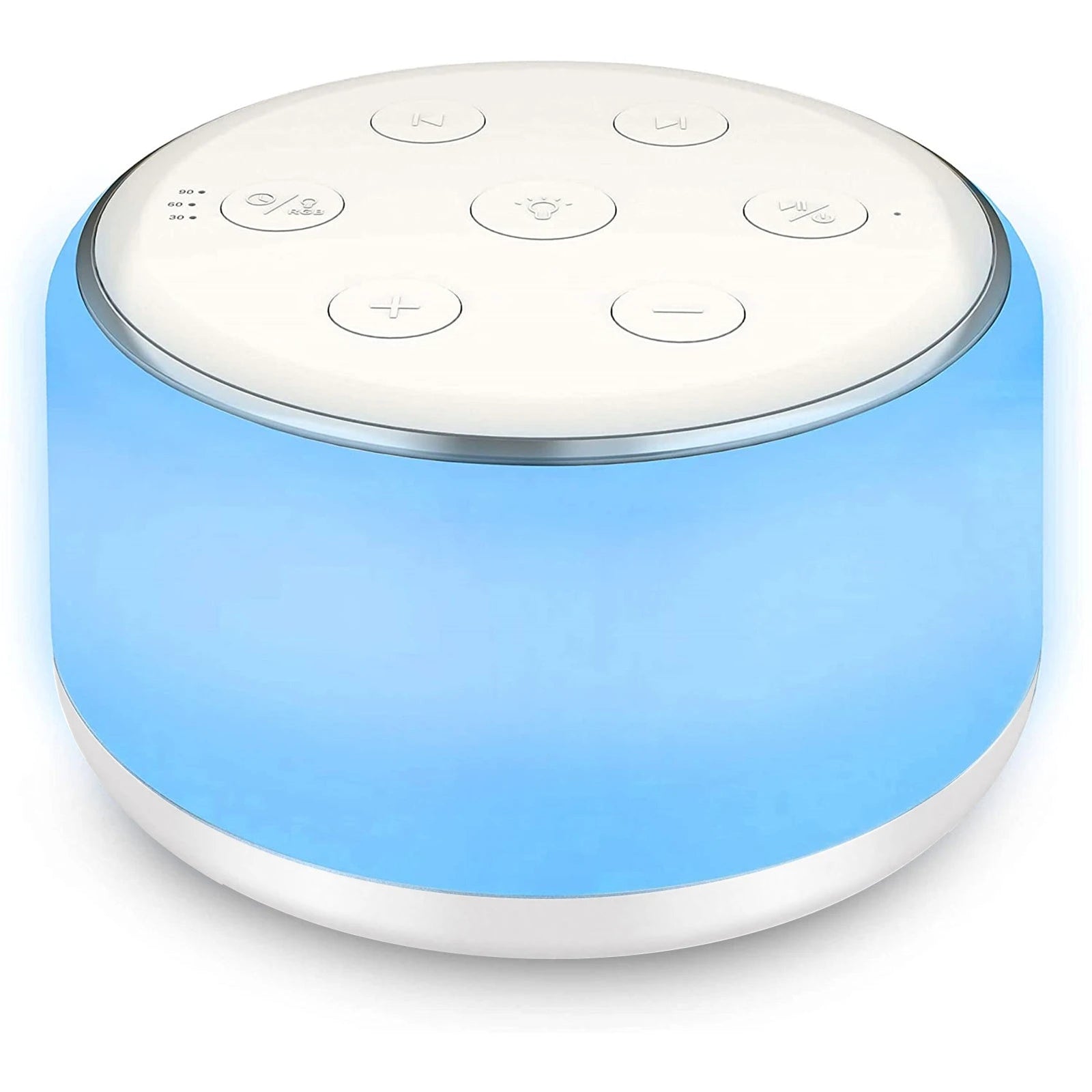 Premium White Noise Machine: Enhance Your Baby's Sleep with 34 Calming Sounds, 7 Adjustable Night Lights, and Smart Timer Function