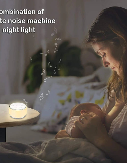 Load image into Gallery viewer, Premium White Noise Machine: Enhance Your Baby&#39;s Sleep with 34 Calming Sounds, 7 Adjustable Night Lights, and Smart Timer Function
