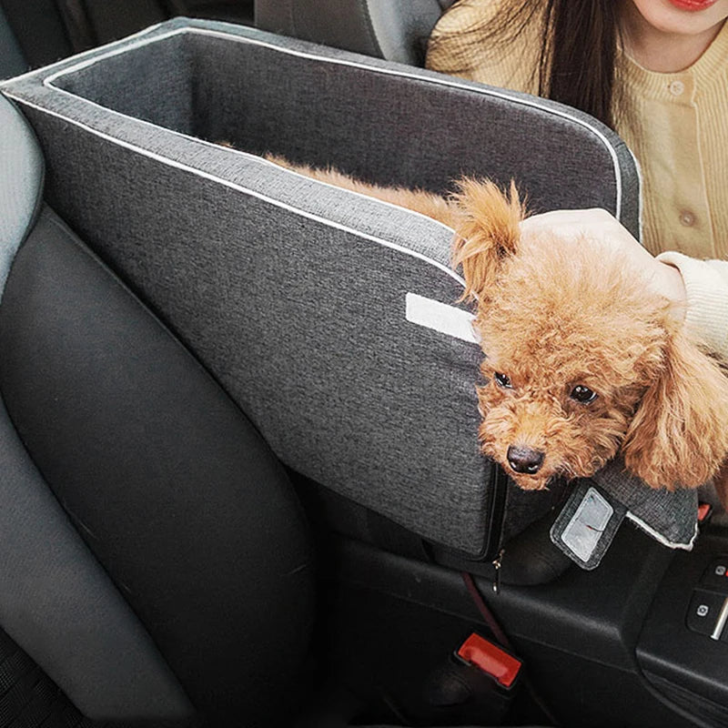 Portable Pet Car Seat: Safe and Comfortable Travel Bed for Dogs and Cats