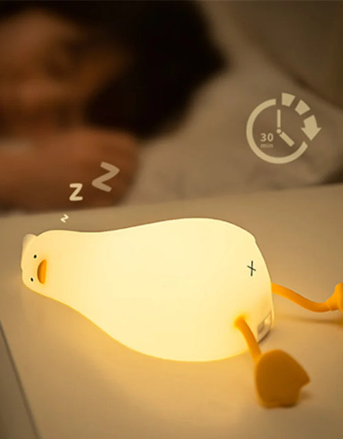 Load image into Gallery viewer, LED Duck Night Light - Rechargeable Silicone Lamp for Children | Ideal Holiday Gift &amp; Bedroom Decor
