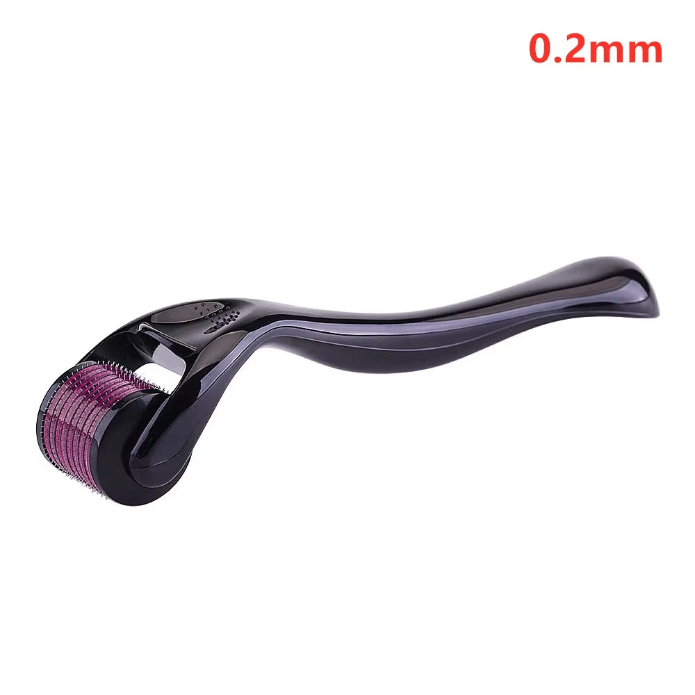 Professional Derma Roller for Enhanced Facial and Body Hair Growth - 540 Micro Needles, Suitable for Skin and Beard, Available in 0.2mm, 0.25mm, and 0.3mm Sizes