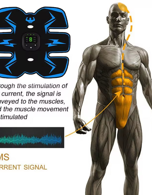 Load image into Gallery viewer, Smart EMS Wireless Muscle Stimulator: Advanced Abdominal Trainer for Effective Weight Loss and Body Sculpting
