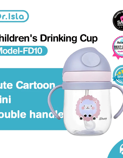 Load image into Gallery viewer, Dr.Isla BY01 350ML Kids Sippy Cup - Durable and Leakproof Baby Feeding Bottle with Straws for Outdoor Adventures
