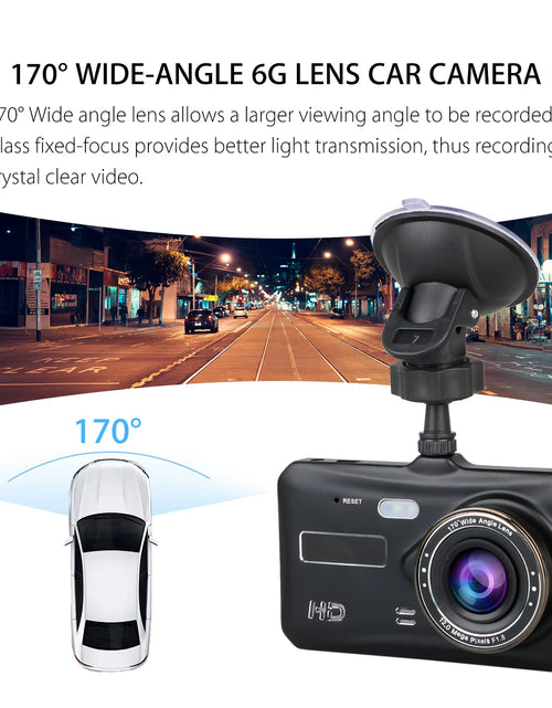 Load image into Gallery viewer, Dual Dash Camera with Night Vision - Full HD 1080P Front and Rear Vehicle Video Recorder
