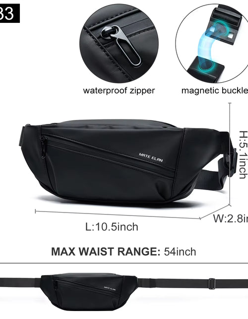 Load image into Gallery viewer, Premium Waterproof Crossbody Messenger Bag with Magnetic Buckle - Stylish Sling Shoulder Bag for Men, Perfect for Travel and Outdoor Activities
