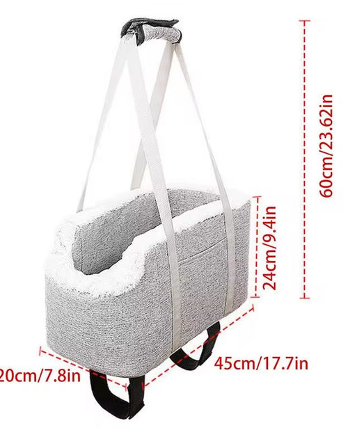 Load image into Gallery viewer, Portable Washable Dog and Cat Car Seat Travel Bag for Armrest Use
