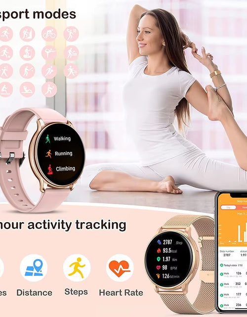 Load image into Gallery viewer, Bluetooth Call Smart Watch Women Custom Dial Watches Men Sport Fitness Tracker Heart Rate Smartwatch for Android IOS Y22
