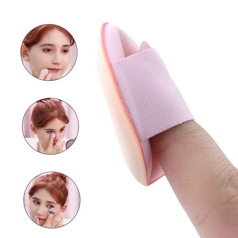 5/10Pcs Mini Finger Puff - Versatile Foundation and Concealer Sponge Applicators for Flawless Makeup Application