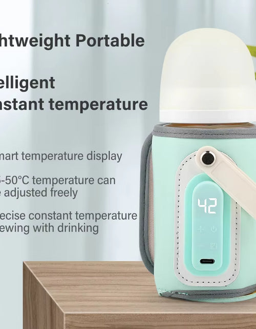 Load image into Gallery viewer, Portable Baby Bottle Warmer Feeding Bottle Heat Keeper Travel Warmer Cover USB Heater Outdoor Bottle Warmer
