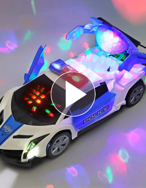 Load image into Gallery viewer, Electric Dancing Deformation Police Car Toy - A Perfect Gift for Kids Aged 18 and Up
