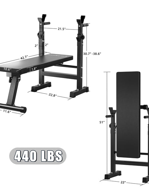 Load image into Gallery viewer, Foldable Weight Bench for Easy Storage

