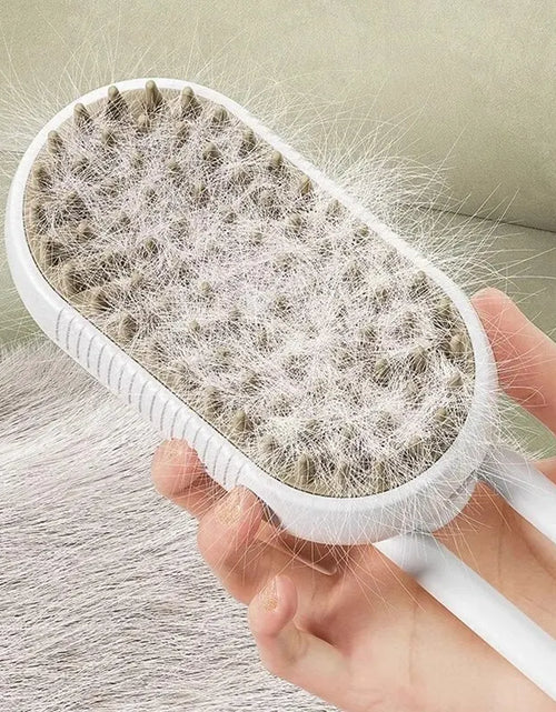 Load image into Gallery viewer, Professional Pet Massage Brush with Steam Spray and Rotatable Design for Efficient Hair Removal
