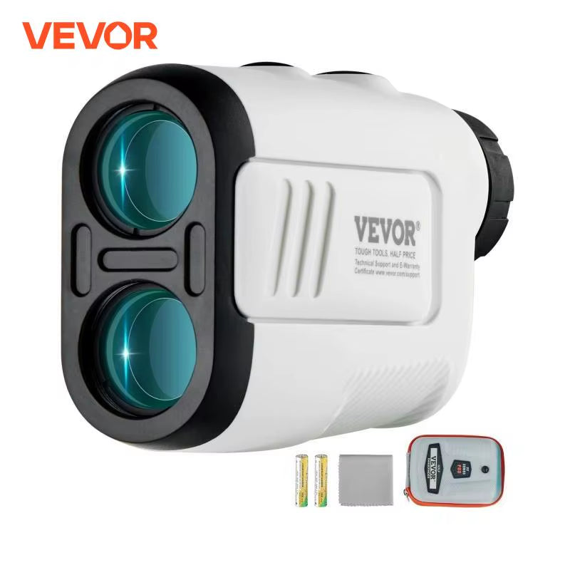 High-Precision Laser Golf Rangefinder - 650 Yards Measurement with 6X Magnification, Slope Adjustment, and Included Batteries