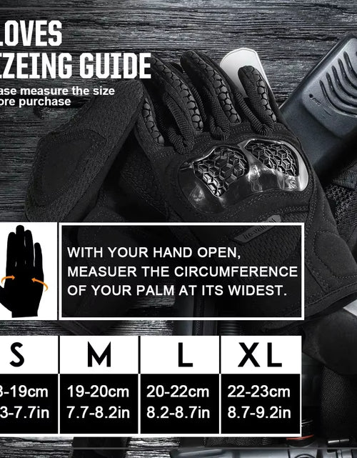 Load image into Gallery viewer, Men&#39;s Outdoor Tactical Gloves with Touch Screen Capability for Sports, Combat, Paintball, Shooting, Hunting, Airsoft, Climbing, and Cycling Protective Gear
