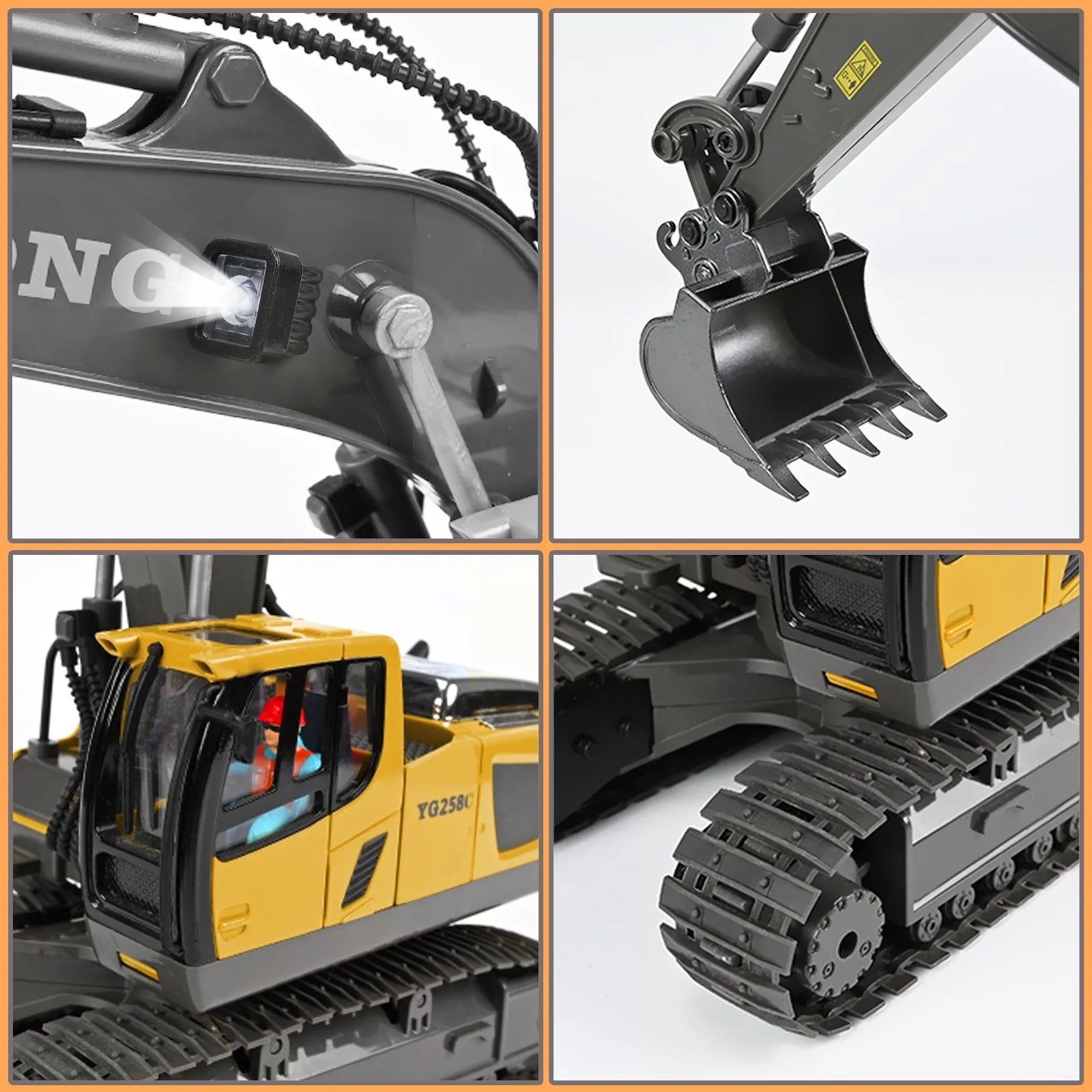 Multifunctional Excavator Toy for Sand, Grass, and Mud