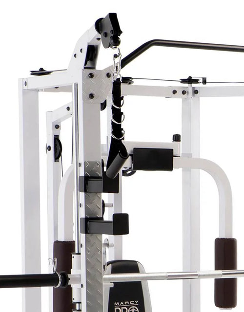 Load image into Gallery viewer, Durable steel frame with powder-coated finish for home gyms.
