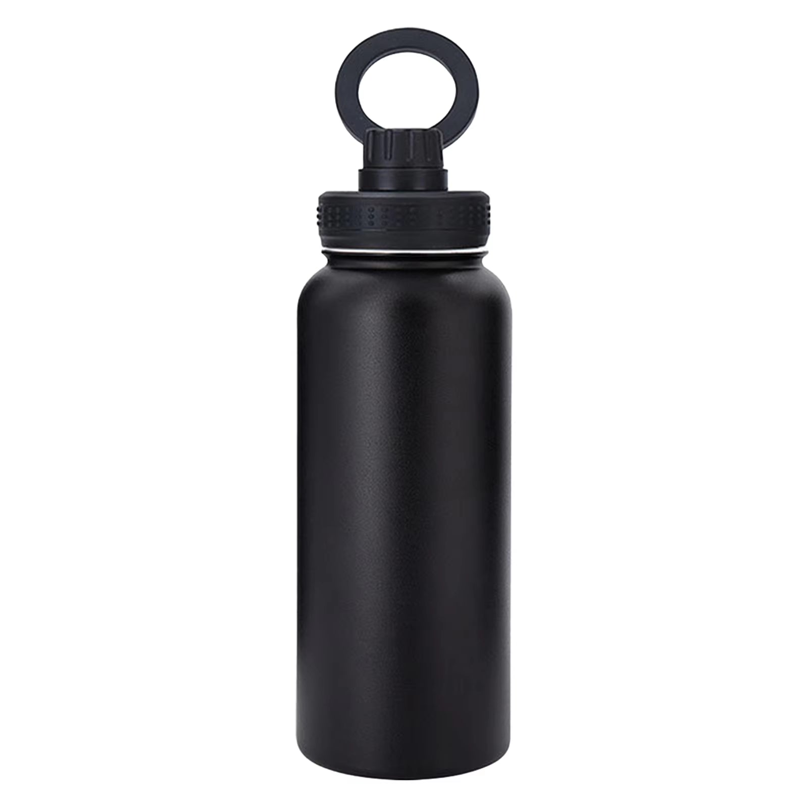 Insulated Water Bottle with Phone Holder Double Layer 1000Ml Drinking Bottle Running Gym Workout Travel Cycling Hiking