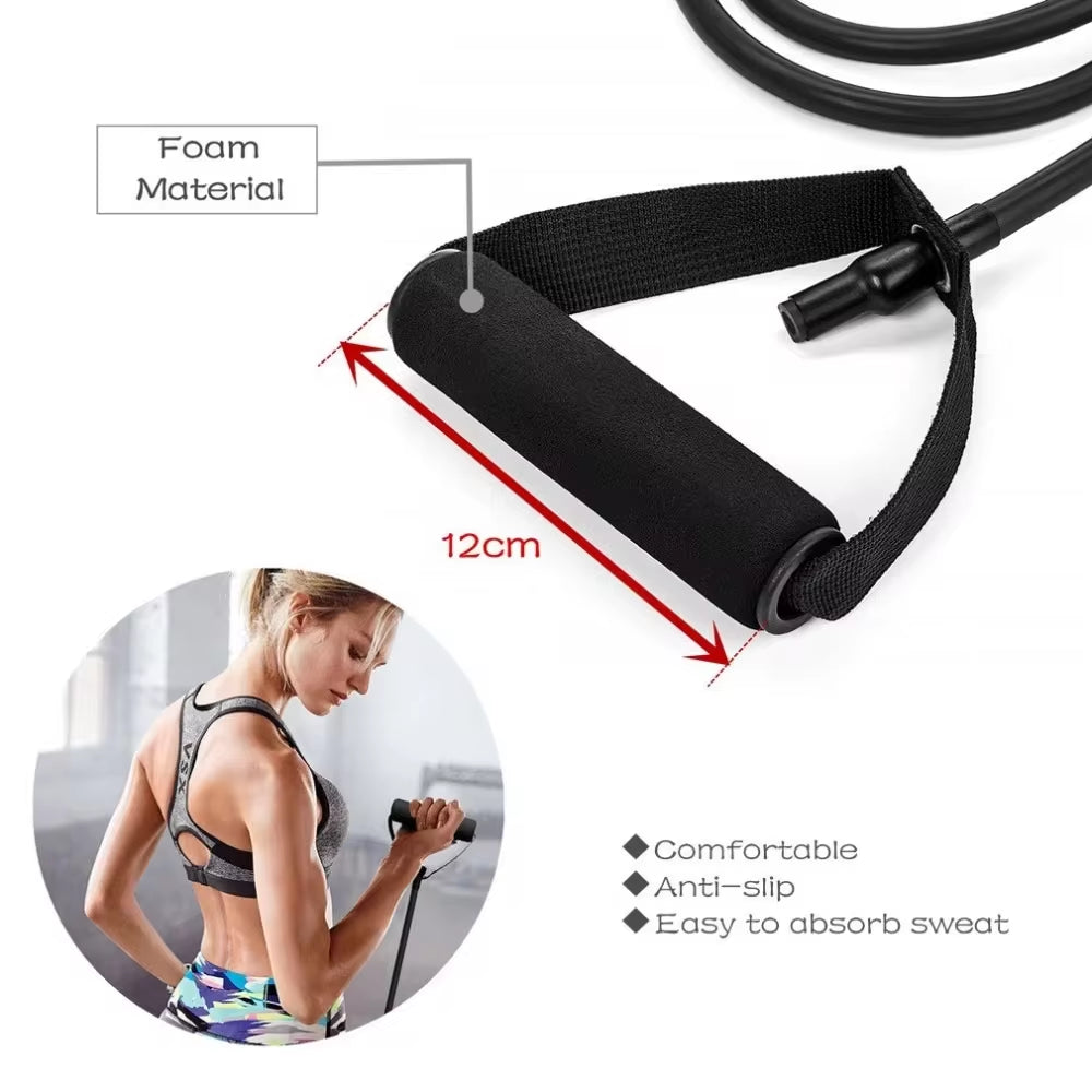 Black resistance band for maximum resistance