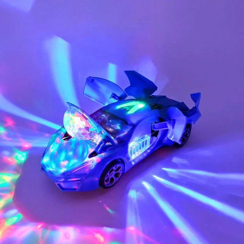 Electric Dancing Deformation Police Car Toy - A Perfect Gift for Kids Aged 18 and Up