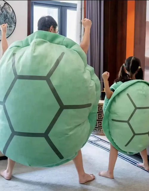 Load image into Gallery viewer, Extra Large Wearable Turtle Shell Pillow - A Fun and Functional Plush Toy for Kids and Adults
