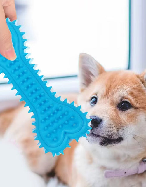 Load image into Gallery viewer, Soft Rubber Bite-Resistant Bone-Shaped Chew Toy for Small Dogs - Teeth Grinding and Training Aid
