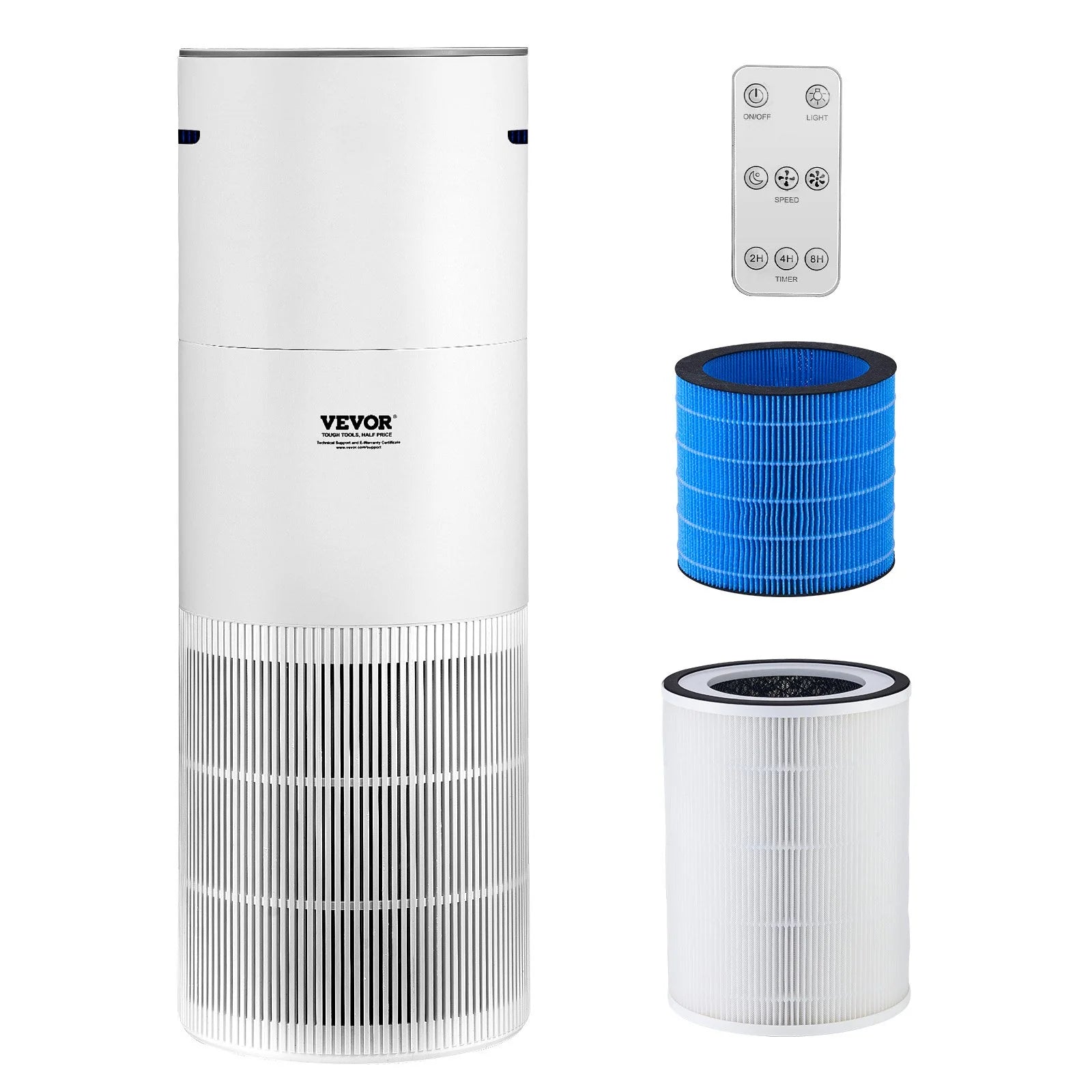 Advanced True HEPA Air Purifier for Large Rooms - Efficient Air Cleaner Covering 1090 ft²/H