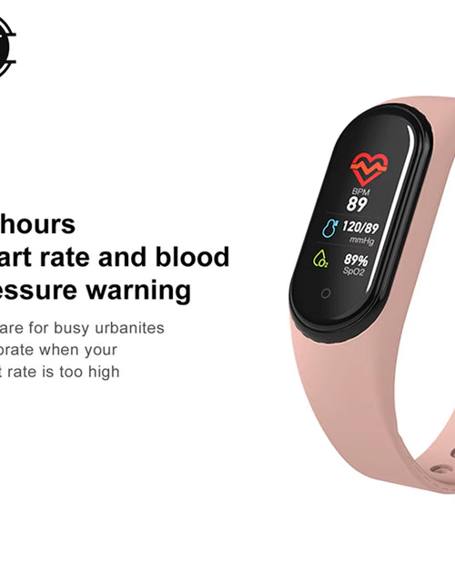 Load image into Gallery viewer, Advanced Smart Sports Watch with Heart Rate and Blood Pressure Monitoring, Waterproof Design, and Activity Tracking Features
