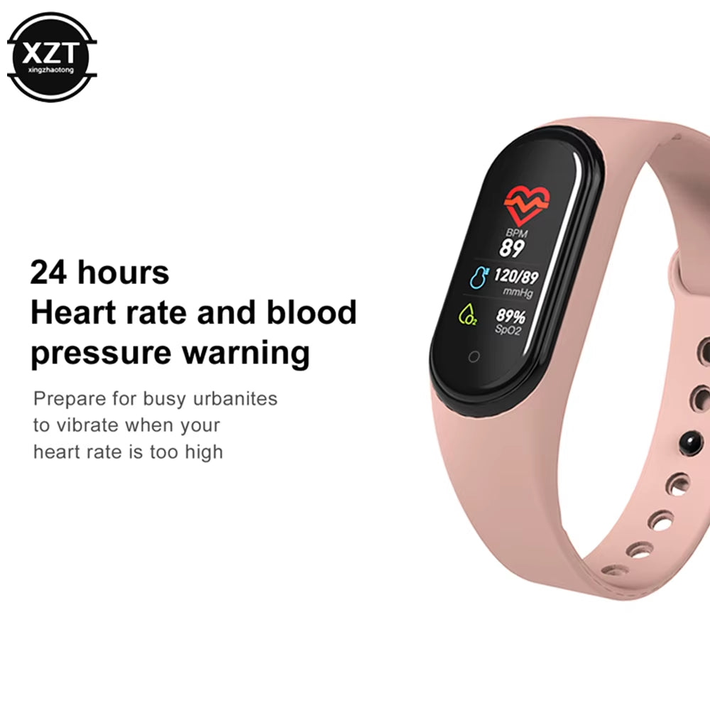 Advanced Smart Sports Watch with Heart Rate and Blood Pressure Monitoring, Waterproof Design, and Activity Tracking Features