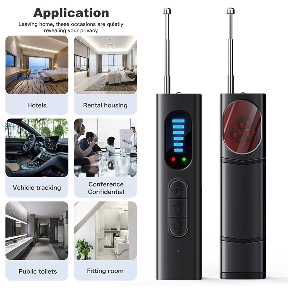 Professional Hidden Camera and GPS Wiretap Detector T15 for Enhanced Security Protection